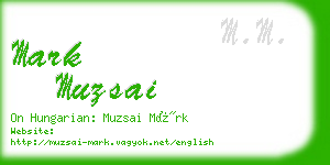 mark muzsai business card